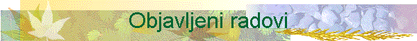 Objavljeni radovi