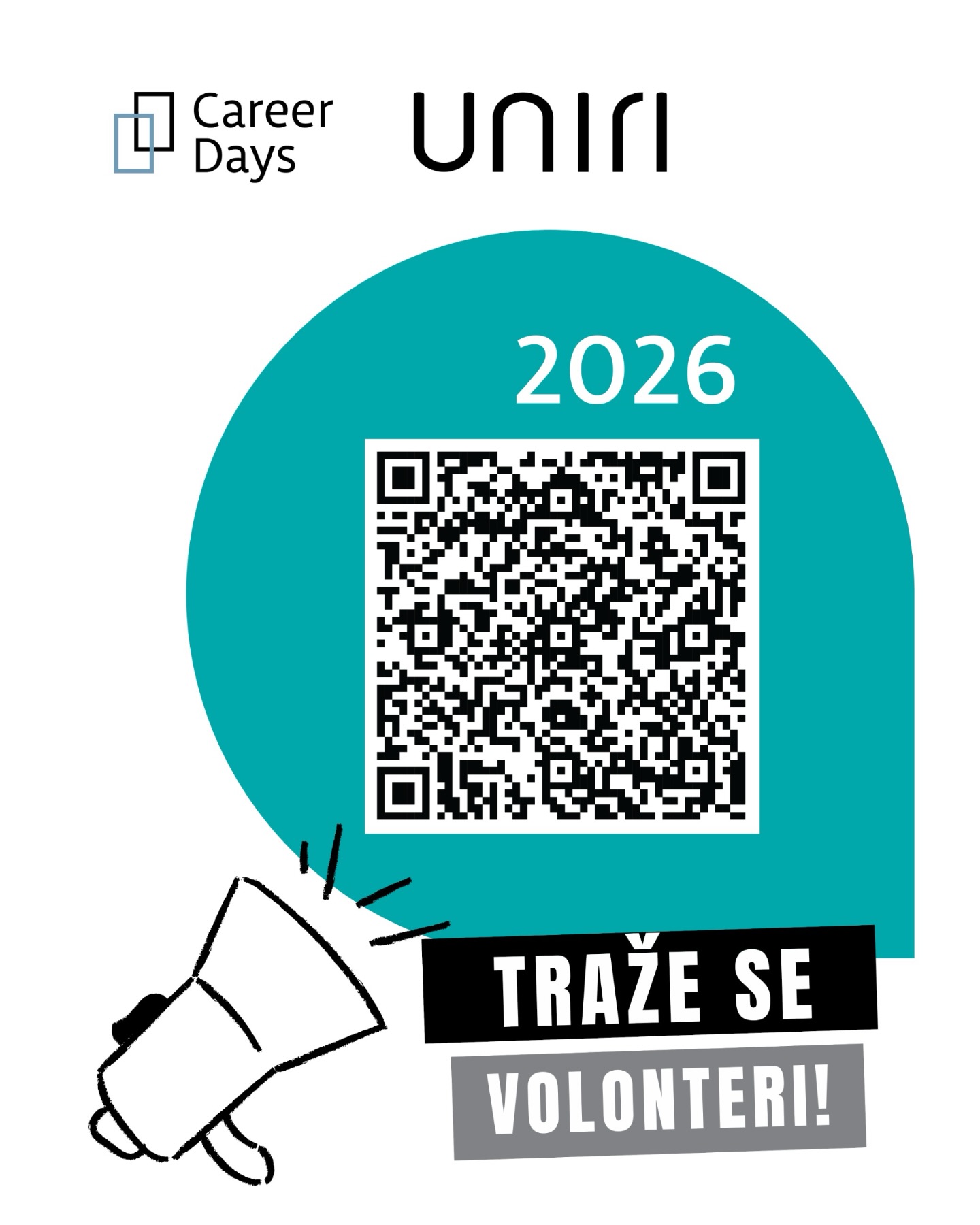2026 03 24 UNIRI Career Days Plakat i QR kod